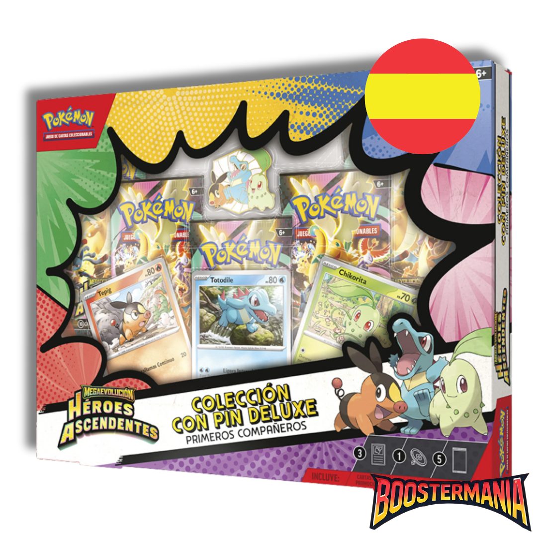 Pin Deluxe Collection Primeros Compañeros – Héroes Ascendentes (Español) – Pokémon TCG