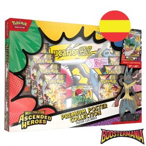 Premium Poster Collection Mega Lucario – Héroes Ascendentes (Español) – Pokémon TCG